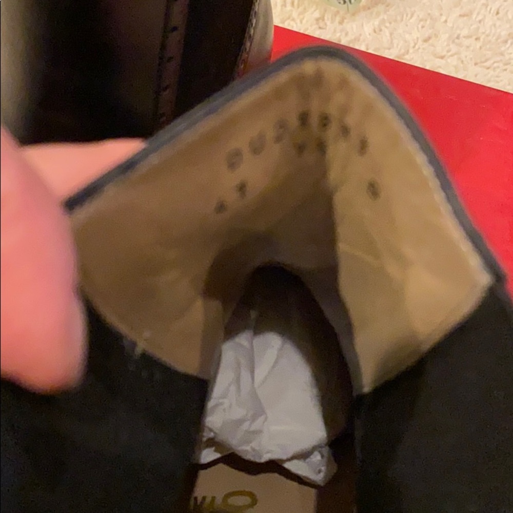 Black suede & leather SALVATORE FERRAGAMO booties - Picture 4 of 11